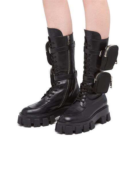 bottes prada noir|Luxury Boots for Women .